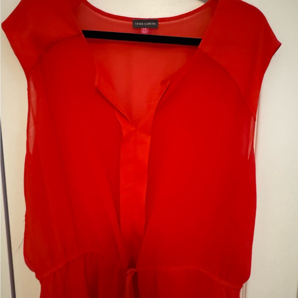 Vince Camuto Bold Red Top